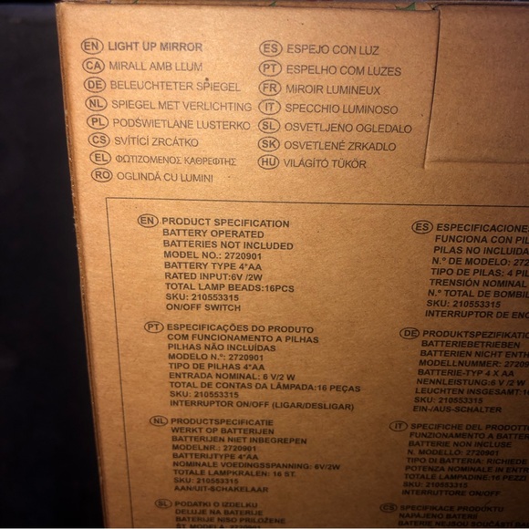 Disney and friends light up vanity mirror - Picture 6 of 8